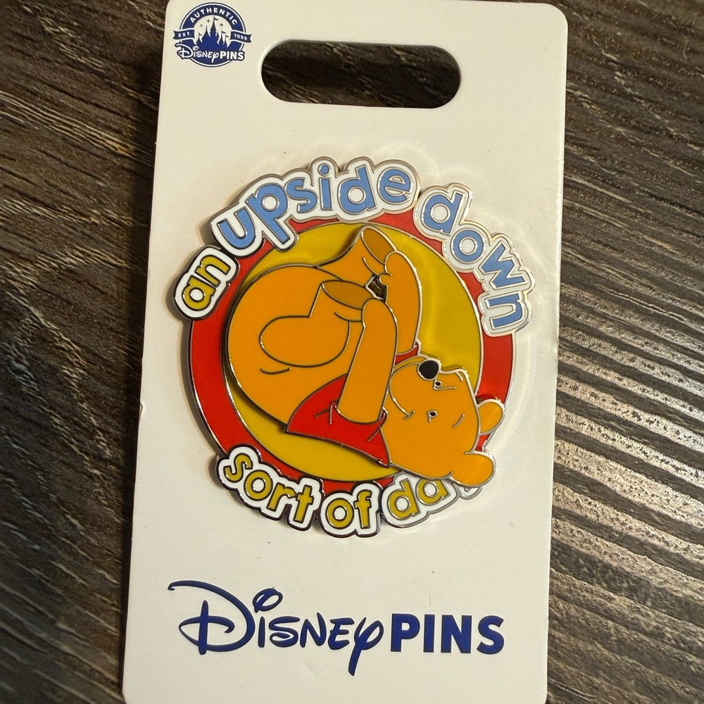 Disney Parks Winnie the Pooh "An Upside Down Sort of Day" Pin